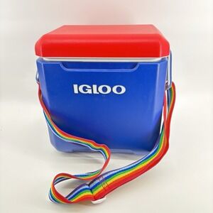 Igloo Tag Along Too Cooler 11qt Pride Hard Sided Blue Red Rainbow Strap Beach